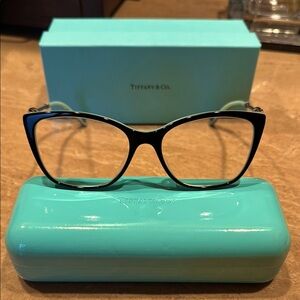 Tiffany & Co. Black Cat-Eye Glasses